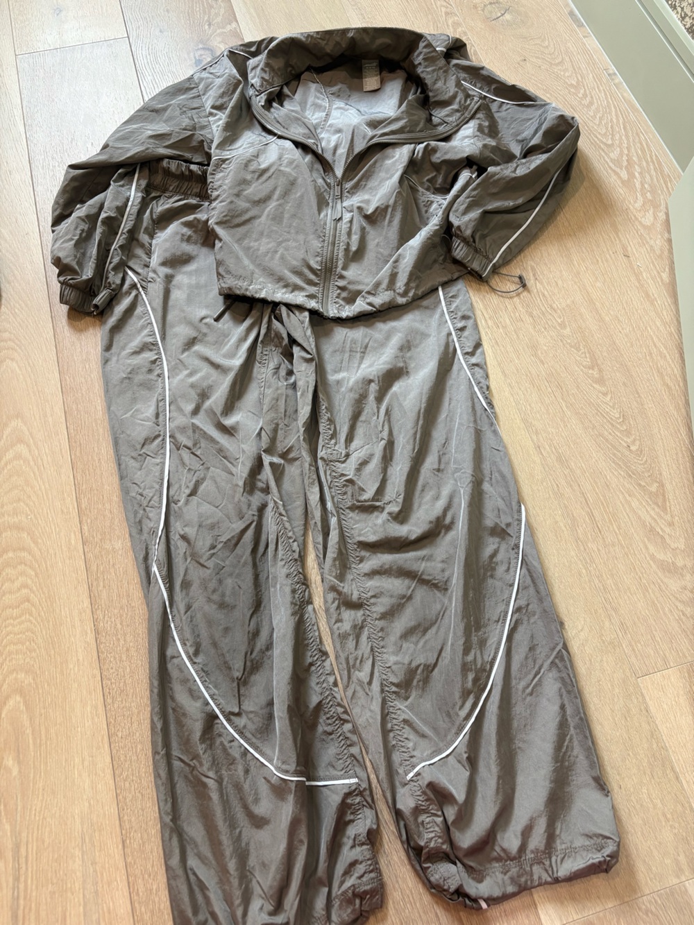 Walmart Nylon Jacket and Pants with Elastic Trim